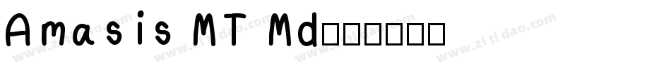 Amasis MT Md字体转换